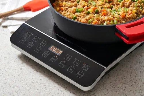 Miniatura 3 de Zavor Onyx - Placa de inducción, quemador eléctrico con 8 botones de inicio rápido, quemadores de bajo consumo para cocinar hasta un 50% más rápido