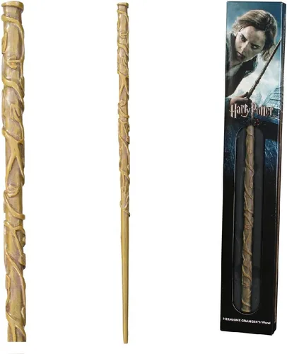 The Noble Collection - Varita de Hermione Granger en una caja estándar con ventana - Varita del mundo mágico de 15 pulgadas (15.0 in) - Varitas de