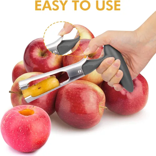 Miniatura 2 de Herramienta descorazonadora de manzana de alta calidad, con acero inoxidable ultraafilado con cuchillas dentadas para un deshuesado sin esfuerzo