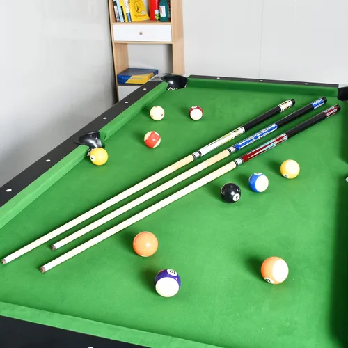 Miniatura 5 de Juego de 2 palos de billar de 58 pulgadas, 2 piezas de palo de billar de arce Azul