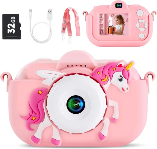 Miniatura 11 de Cámara para Niños Juguetes para Niños Pequeños para Niñas y Niños de 3-12 Años, Cámara de Video Digital para Niños, Regalos de Juguetes de Navidad
