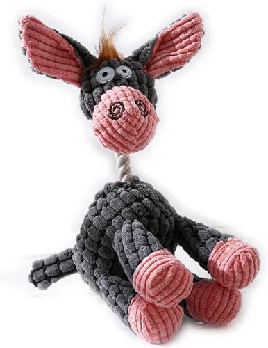 Miniatura 6 de Juguete para perros de peluche de feliz cumpleaños de peluche chirriante juguete masticable para cachorros hueso