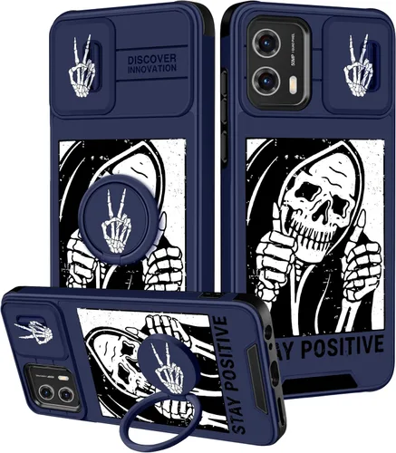 Miniatura 58 de Funermei Funda para Moto G Play 4G 2024 – Funda para teléfono para mujeres y niñas, diseño único de gato y libros, diseño único con funda