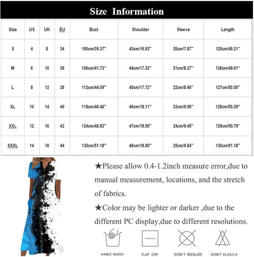Miniatura 4 de Vestidos de verano para mujer, estilo casual, con cuello en V, manga corta, con vuelo, para 2023