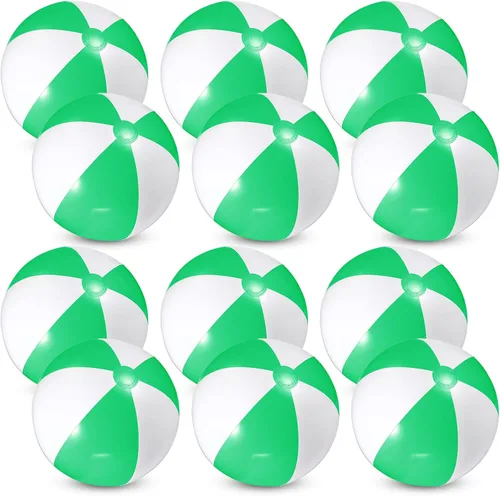 Miniatura 7 de 12 bolas inflables de PVC de 16 pulgadas, bolas inflables de piscina para piscina, verano, temática hawaiana tropical, recuerdos de fiesta, Rosa