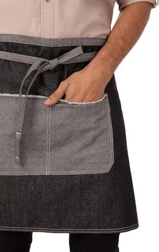 Miniatura 3 de Chef Works Delantal Bronx con cuello redondo