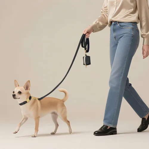 Miniatura 3 de Didog Correa para perro de nailon colorido de 5 pies con acolchado suave de longitud completa, ligera y duradera para perros pequeños, negro, S