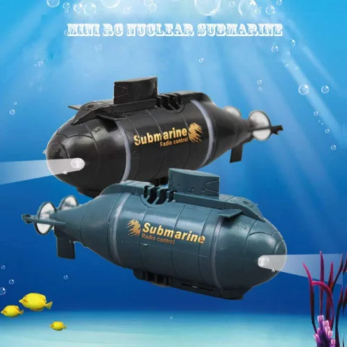 Miniatura 2 de ¡Yeibobo! Submarino Mini Teledirigido de 6 Canales (Negro)
