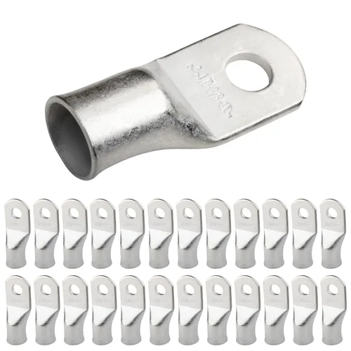 Miniatura 259 de SELTERM 5 piezas terminales de cable de cobre estañado 1/0 AWG perno de 1/2", extremos de cable de batería, terminales de anillo, conectores