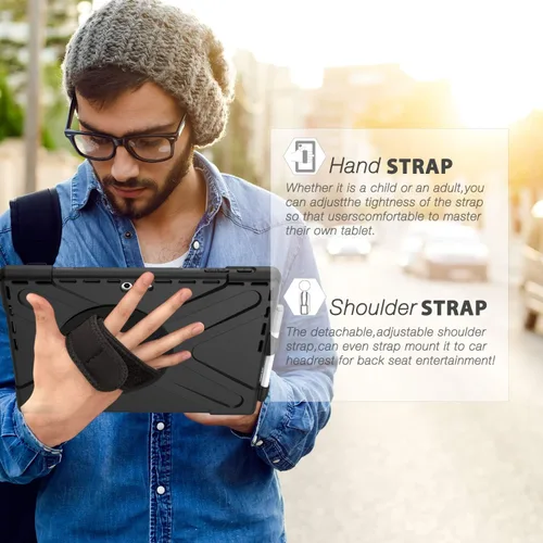 Miniatura 6 de DreamerX Funda para Microsoft Surface Pro 7+ Plus/Pro 7/6/5/4 de 12.3 pulgadas, funda protectora de silicona resistente resistente con mango
