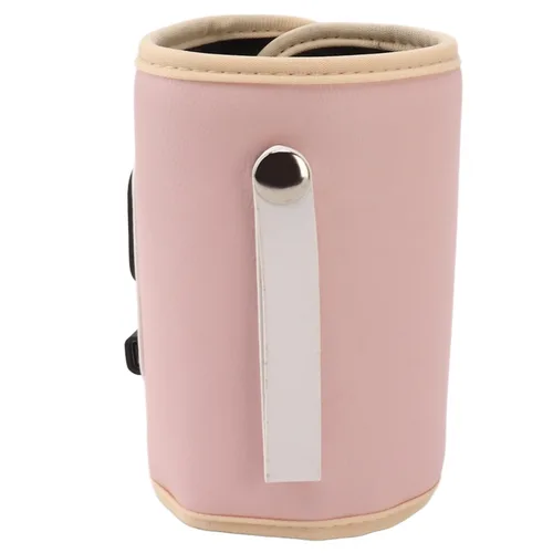 Miniatura 8 de Calentador de biberones USB, portátil, ajustable de 5 velocidades, para leche materna (rosa)