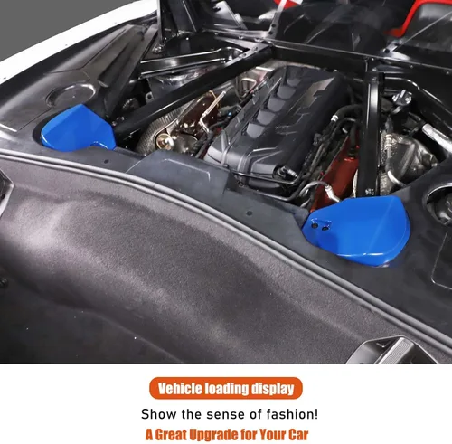 Miniatura 6 de TOYCIDFG Cubierta de panel de protección contra impactos para Chevrolet C8 Corvette 2020-2024 Tapa de torre absorbente (azul)