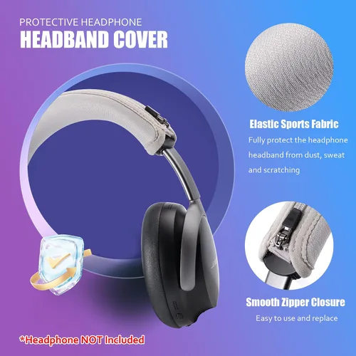 Miniatura 4 de QuietComfort Ultra - Funda para la diadema compatible con auriculares Bose QuietComfort Ultra de tela deportiva más gruesa, de repuesto, almohadilla