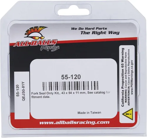 Miniatura 4 de All Balls Racing 55-120 Kit de retenes de horquilla compatible con/reemplazo para Aprilia Buell Cagiva Ducati Honda Kawasaki Suzuki Victory Yamaha