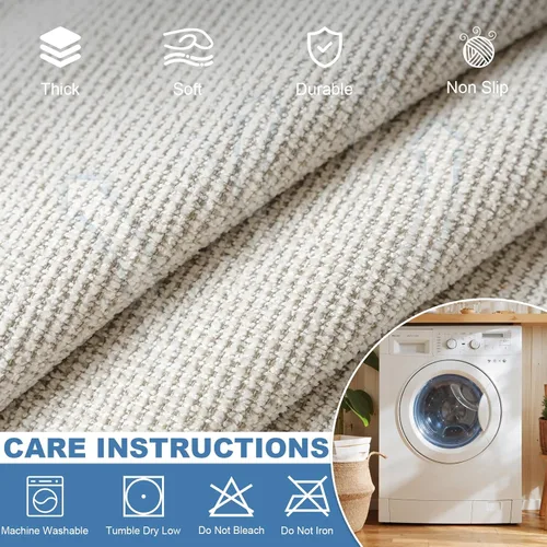 Miniatura 84 de STACYPIK Funda de sofá gris impermeable para perros, funda de sofá antideslizante para sofá de 3 cojines, funda seccional lavable para forma de L