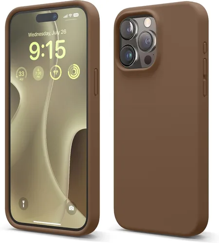 Miniatura 38 de elago Funda compatible con iPhone 15 Pro Max, de silicona líquida, funda protectora de cuerpo completo, a prueba de golpes, funda delgada