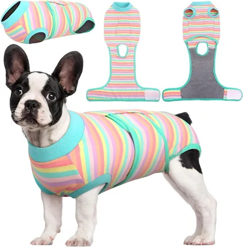 Miniatura 37 de Kuoser Traje de recuperación de cirugía para perros, traje de recuperación para perros machos hembras, mameluco para perro después de la cirugía