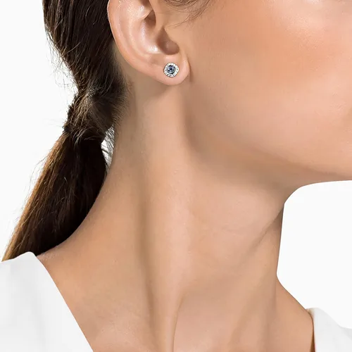 Miniatura 3 de Swarovski Pendientes cuadrados angelicales, chapado en plata