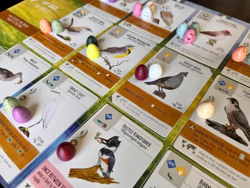 Miniatura 6 de Stonemaier Games: Wingspan Speckled Eggs Añadir a la envergadura (Juego base o Asia) Mejora tu jugabilidad de envergadura 100 huevos moteados