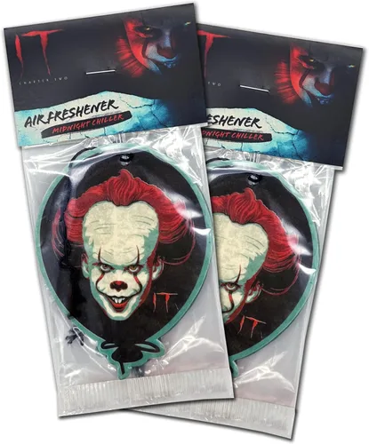 Miniatura 2 de Elektroplate Ambientadores automotrices con licencia oficial de IT Pennywise para vehículos Aroma enfriador de medianoche (paquete de 6)