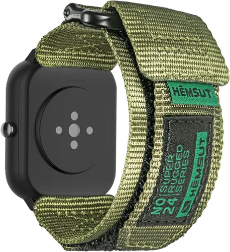 Miniatura 8 de Correas de reloj compatibles con Amazfit, correa deportiva de nailon resistente con diseño de bucle tejido para Amazfit GTS 4/4 Mini/3/2/2e/2 mini