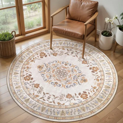 Miniatura 110 de Tangsoo Alfombra lavable para pasillo, antideslizante, 2 x 6 pies, estilo bohemio, floral, vintage, para entrada, suelo suave, para cocina, baño