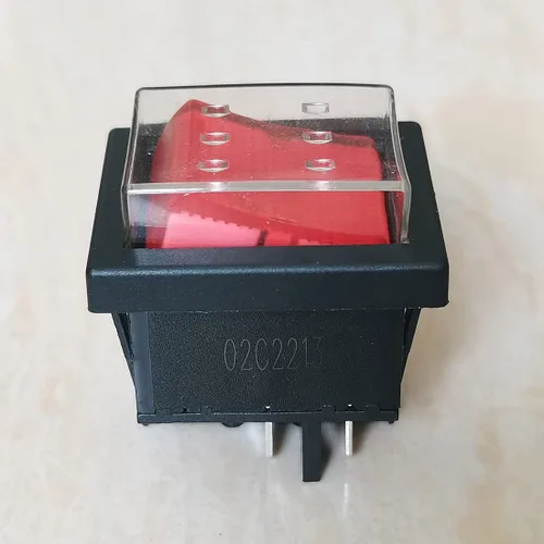 Miniatura 7 de 1 pieza KEDU HY12 Interruptor basculante ON Off Interruptores de botón pulsador con luz AC125V/250V/400V