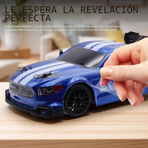 Miniatura 5 de Coche de deriva a control remoto a escala 1:24 para niños, 2.4 GHz, 20 KM/H, 4WD, autos RC de alta velocidad con luz LED, dos baterías y neumáticos