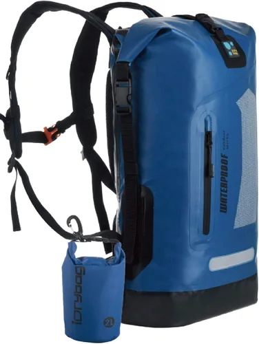 IDRYBAG Mochila impermeable para hombres 5.28/7.93/10.57 galones, saco seco flotante para kayak, mochila seca para senderismo Azul