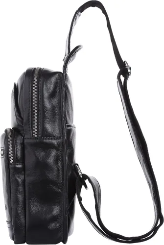Miniatura 3 de Genda 2Archer piel Hombro Mochila Viajes Crossbody Bolsa de pecho para hombres y mujeres