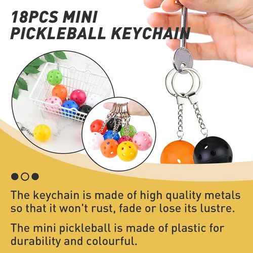 Miniatura 4 de Llaveros de pickleball - Mini adornos para amantes