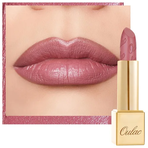 Miniatura 31 de Oulac Lápiz labial rojo, regalos de Navidad para mujeres, fórmula hidratante ligera con brillo 3D metálico, color de labios de alto impacto, Bomba