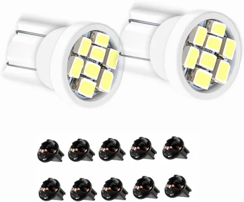 Miniatura 5 de Paquete de 10 bombillas LED T10 194 168 PC194 PC195 PC160 PC161 PC168 Panel de instrumentos, panel de instrumentos, panel de instrumentos, panel