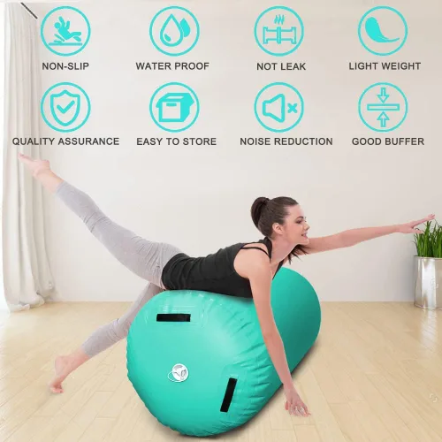 Miniatura 6 de GLANT Air Mat Tumble Track AirSpot - Gymnastics Training Springboard - Round Inflatable Springboard