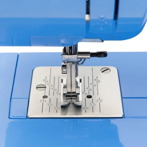 Miniatura 5 de Janome Blue Couture - Máquina de coser fácil de usar con estructura metálica interior, diagrama de bobina, videos tutoriales, ¡hecha pensando