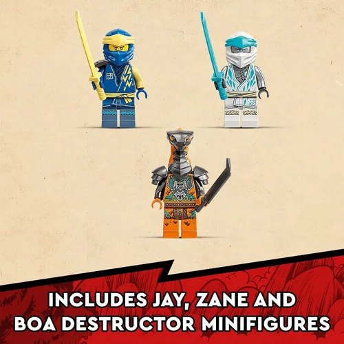 Miniatura 5 de LEGO NINJAGO Ninja Training Center 71764 Kit de construcción con NINJAGO Zane y Jay, una figura de serpiente y un juguete giratorio; juguetes
