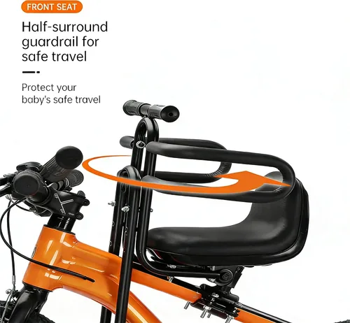 Miniatura 2 de Fediman Asiento infantil ajustable para bicicleta de montaje delantero: comodidad y seguridad, acompaña el viaje de tu hijo