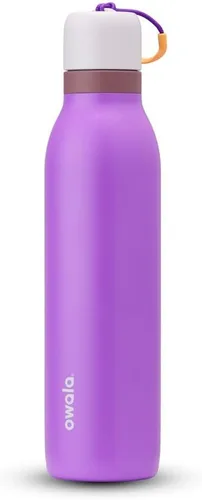 Miniatura 14 de Botella de agua aislada con tapa Twist de acero inoxidable Owala FreeSip con pajita para deportes y viajes, sin BPA, 24 onzas, Angel Food Cake