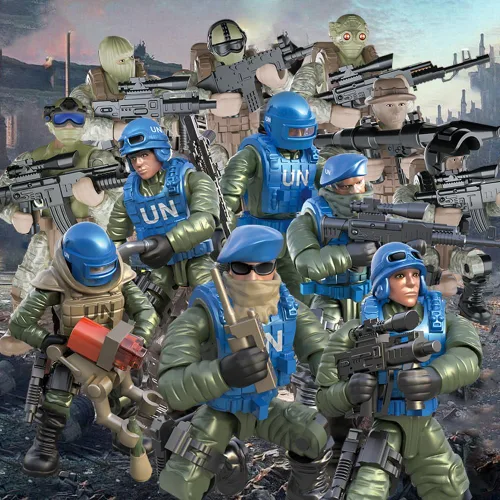 Miniatura 4 de YEIBOBO! Bolsas misteriosas de minifiguras, figuras de acción militar con armas y accesorios, paquete sorpresa de las fuerzas especiales Delta