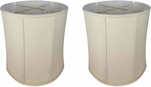 Miniatura 19 de Royal Designs, Inc. BSO-719-10BG pantalla para lámpara resistente básica con forma de tambo, 9 x 10 x 10 pulgadas, Beige