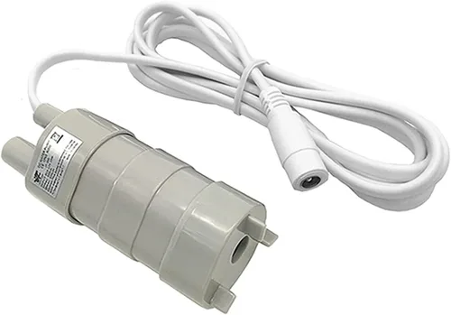 Miniatura 3 de JT500 12V 24V DC Bomba de agua 600L/H acuario solar de alta presión tres núcleos sumergible eléctrico con adaptador (24V blanco)