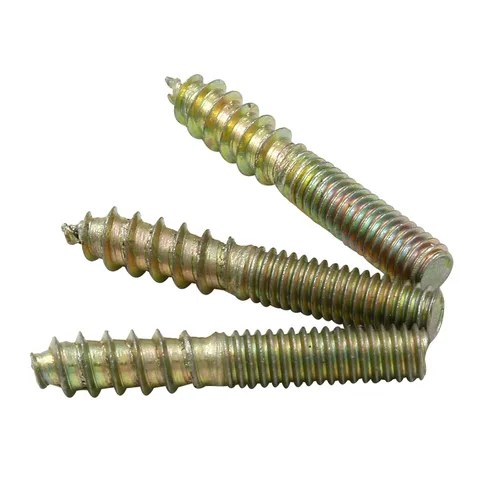 Miniatura 4 de Hitefu 20 piezas de pernos colgantes, tornillos dobles extremos M4 de 1" (25mm) de longitud, tornillo de espiga M4 para muebles de madera