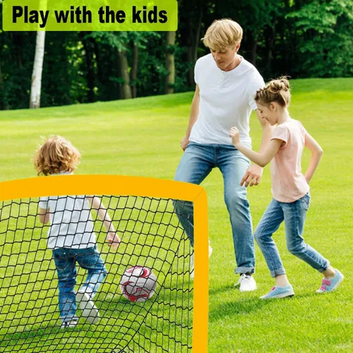 Miniatura 7 de Deportes niños practican porterías de fútbol, juego de red de fútbol plegable desplegable, redes de fútbol portátiles para práctica, mini porteros