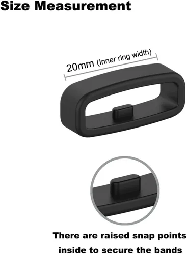 Miniatura 2 de Anillos de sujeción para Amazfit T-Rex/T-Rex Pro/T-Rex 2/T-Rex 3/GTS 4/Bip 3/Active/Active 2/Active 3 Bandas, correa de repuesto de silicona