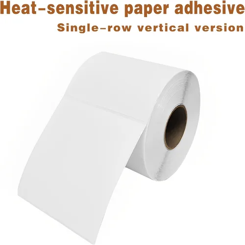 Papel térmico, 350 etiquetas, compatible con la mayoría de impresoras térmicas, perforadas, de grado comercial, etiquetas de transporte directo