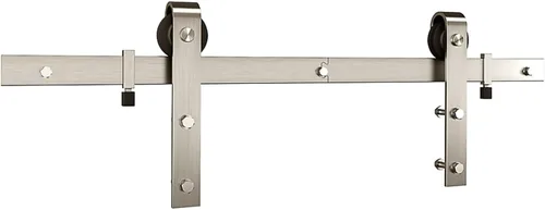 Miniatura 12 de National Hardware N700-003 Kit clásico para puerta de granero interior, negro mate, 72 pulgadas Mate negro