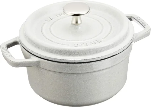 Miniatura 14 de staub La Cocotte Redondo 40501-412 Pico Cocotte Campagne redondo 9.4 pulgadas (9.4 in) Grande, fundición ambas manos, olla esmaltada, compatible
