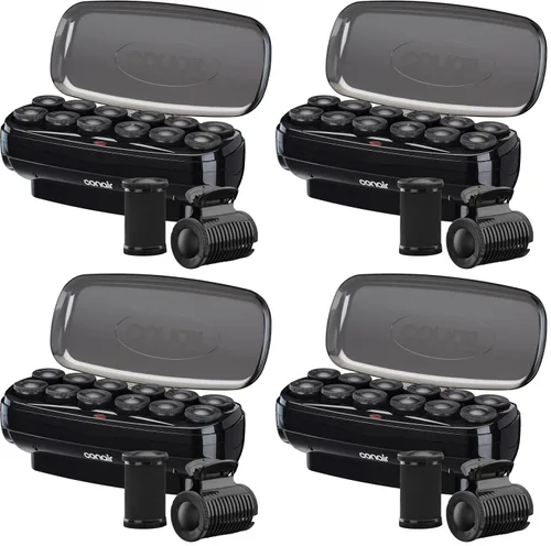 Miniatura 10 de Conair - Rulos calientes para cabello largo, mediano y corto, 12 rulos calientes Jumbo de 1 ½" con clips, rizadores para mujeres, volumen y rizos