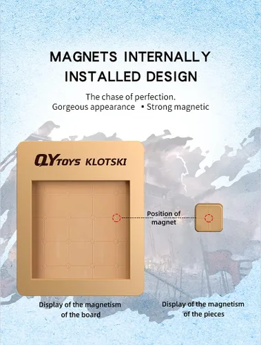 Miniatura 2 de Cuberspeed magnetized Klotski Puzzle Diapositiva Número Rompecabezas Rompecabezas Cerebro Teasers Juguete Tangram Rompecabezas Inteligencia 15