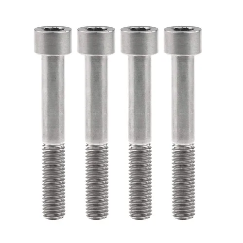 Miniatura 32 de Tornillos Allen de cabeza hueca de titanio M10 20 25 30 35 40 45 50 55 2.362 in Tornillos paquete de 4 (M10 x 0.787 in, paso 0.049 in, negro)
